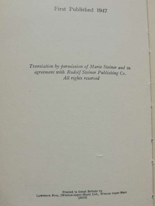 Foundations of Anthroposophy - 1947, Lectures 1921 -  Rudolf Steiner