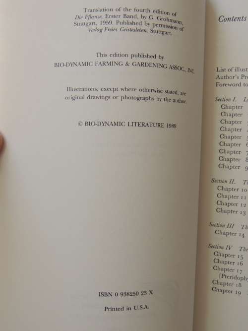 The Plant Volumes 1 & 2, A Guide to Understanding its Nature, Flowering Plants - Gerbert Grohmann
