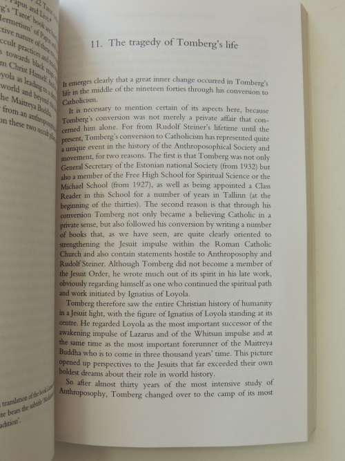 The Case of Valentin Tomberg,  Anthroposophy or Jesuitism - Segei O Prokofieff