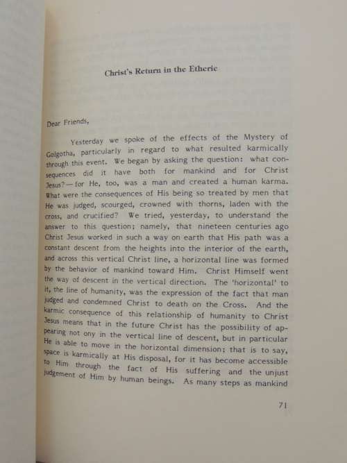 The Four Sacrifices of Christ & Appearance of Christ in Etheric,Lectures 1938-39 - Valentin Tomberg