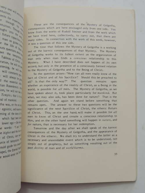The Four Sacrifices of Christ & Appearance of Christ in Etheric,Lectures 1938-39 - Valentin Tomberg