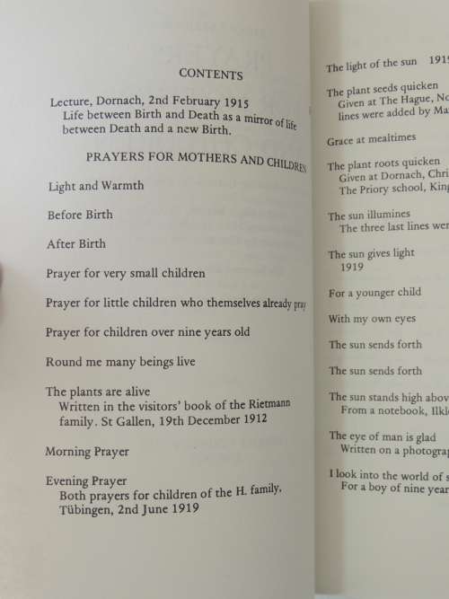 Prayers for Mothers and Children, Lecture 1915 - Rudolf Steiner