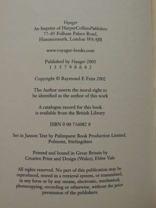 Talon of the Silver Hawk - Conclave of Shadows Book 1- Raymond E Feist
