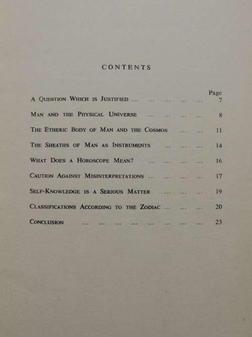 Truth and Error in Astrology  - Dr Hermann Poppelbaum