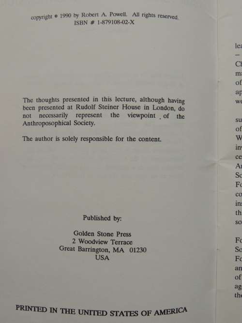 Cosmic Aspects of  the Foudation Stone - Robert Powell