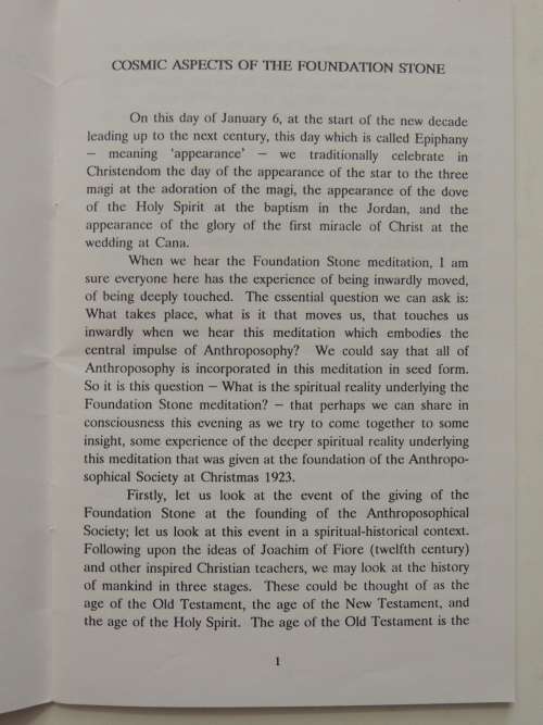 Cosmic Aspects of  the Foudation Stone - Robert Powell