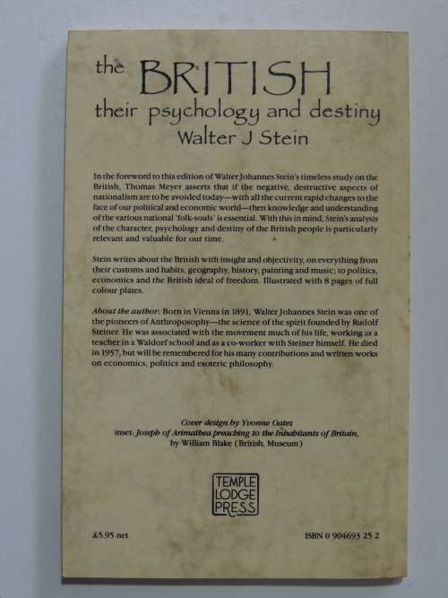 The British , Their Psychology and Destiny - Walter Johannes Stein