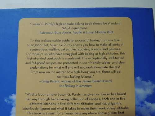 Pie in the Sky,Successful Baking @High Altitudes, 100 Cakes,Pies etc,3000 - 10 000 feet -Susan Purdy