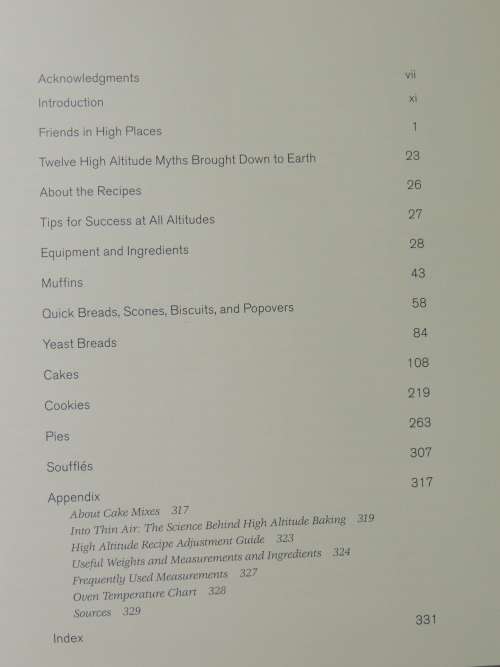 Pie in the Sky,Successful Baking @High Altitudes, 100 Cakes,Pies etc,3000 - 10 000 feet -Susan Purdy
