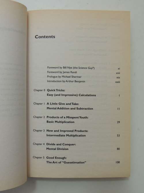 Think Like A Maths Genius - The Art Of Calculating In Your Head - Arthur Benjamin & Michael Shermer