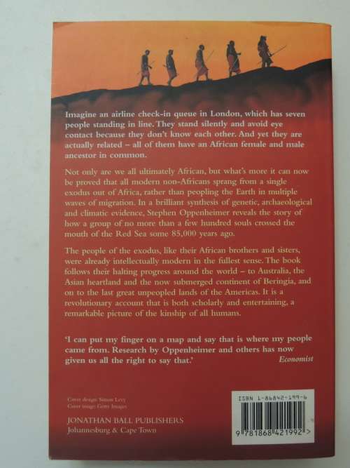 Out Of Africa`s Eden - The Peopling Of The World - Stephen Oppenheimer