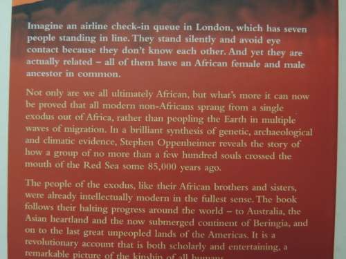 Out Of Africa`s Eden - The Peopling Of The World - Stephen Oppenheimer