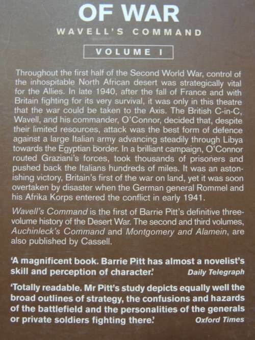 The Crucible Of War Vol 1-3: Wavell`s Command, Auchinleck`s Command,Montgomery &Alamein -Barrie Pitt
