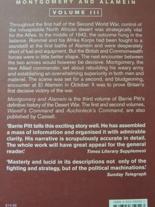 The Crucible Of War Vol 1-3: Wavell`s Command, Auchinleck`s Command,Montgomery &Alamein -Barrie Pitt