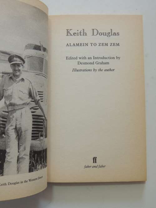 Alamein To Zem Zem - Keith Douglas