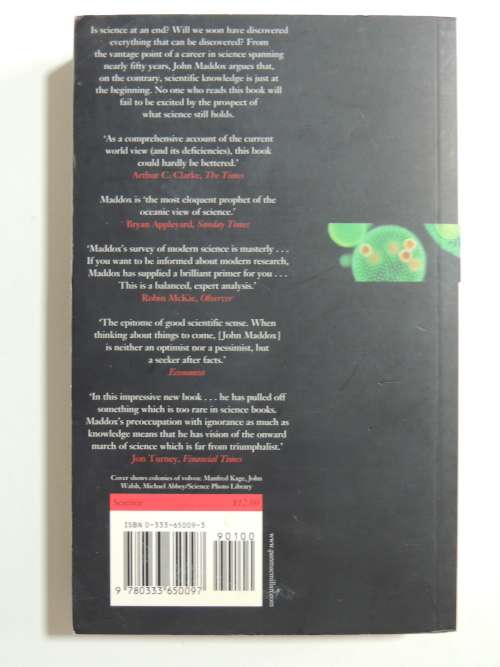 What Remains To Be Discovered - John Maddox