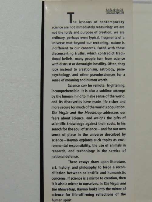 The Virgin And The Mousetrap - Essays In The Search Of The Soul Of Science - Chet Raymo