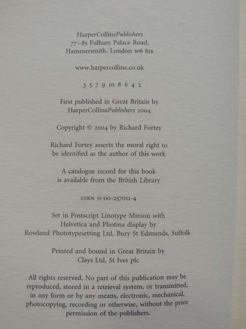 The Earth - An Intimate History - Richard Fortey