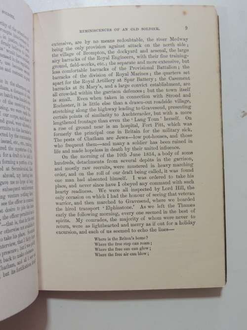 Reminiscences Of An Old Soldier With Poems - Sergeant John Menzies