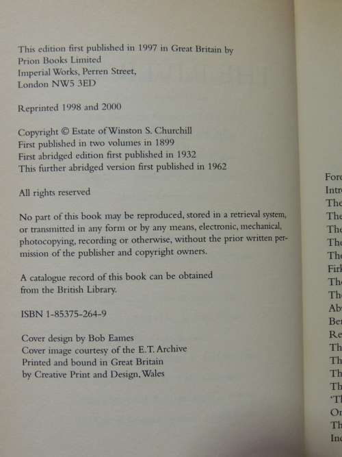 The River War - Winston S. Churchill