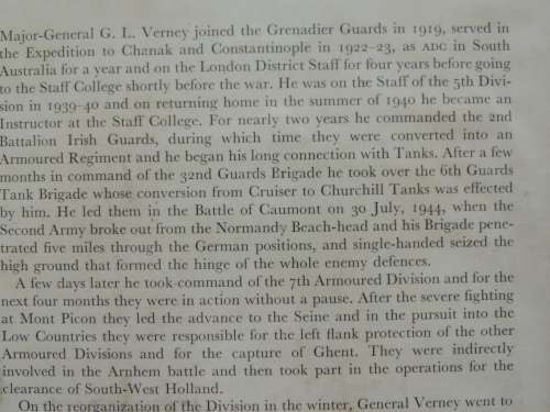 The Desert Rats - The History Of The 7th Armoured Division- Major-General G.L. Verney D.S.O., M.C.