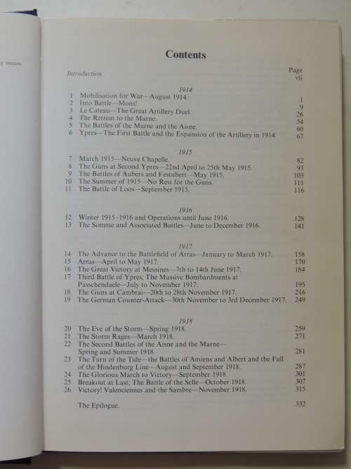 History Of The Royal Artillery Regiment - Western Front 1914 - 18 - General Sir Martin Farndale, KCB