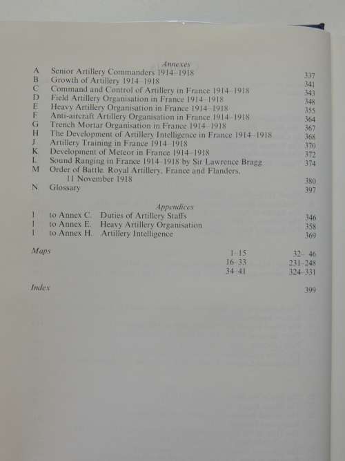 History Of The Royal Artillery Regiment - Western Front 1914 - 18 - General Sir Martin Farndale, KCB
