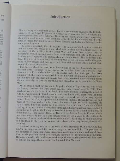 History Of The Royal Artillery Regiment - Western Front 1914 - 18 - General Sir Martin Farndale, KCB