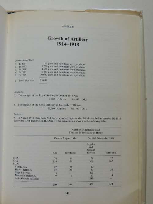 History Of The Royal Artillery Regiment - Western Front 1914 - 18 - General Sir Martin Farndale, KCB