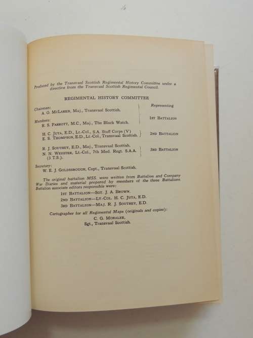 The Saga Of The Transvaal Scottish Regiment 1932 - 1950 - Carel Birkby