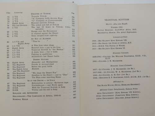The Saga Of The Transvaal Scottish Regiment 1932 - 1950 - Carel Birkby