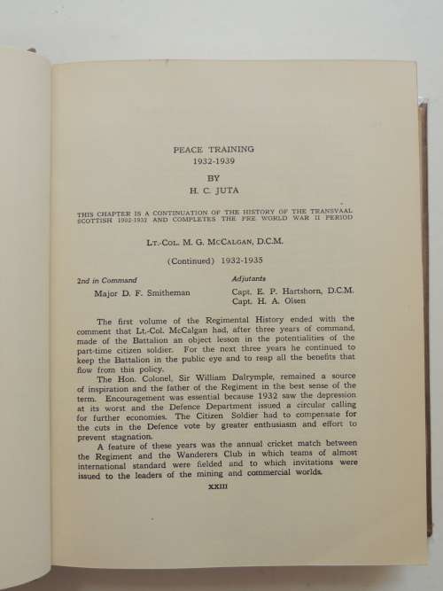 The Saga Of The Transvaal Scottish Regiment 1932 - 1950 - Carel Birkby