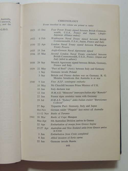 Royal Australian Navy 1939-1942 - Vol 1 (Australia In The War Of 1939 -1945) - G. Hermon Gill