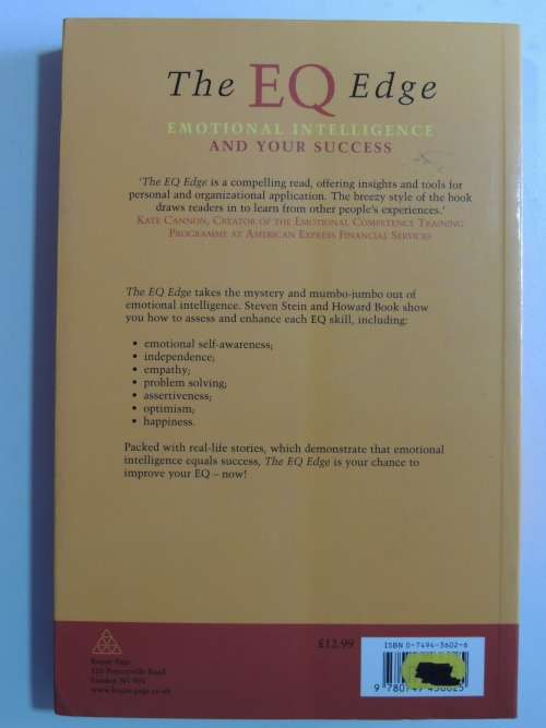 The EQ Edge, Emotionl Intelligence and your Success - Steven Stein, Howard Book