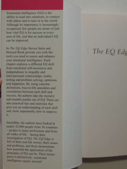 The EQ Edge, Emotionl Intelligence and your Success - Steven Stein, Howard Book
