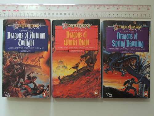Dragonlance:Chronicles,Dragons of Autumn Twilight,.. Winter Night,..Spring Dawn -Margaret Weiss, T H
