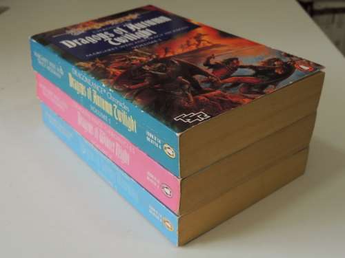 Dragonlance:Chronicles,Dragons of Autumn Twilight,.. Winter Night,..Spring Dawn -Margaret Weiss, T H