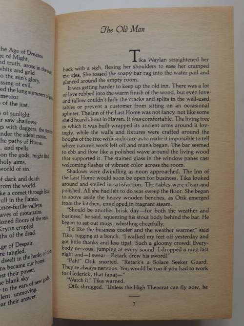 Dragonlance:Chronicles,Dragons of Autumn Twilight,.. Winter Night,..Spring Dawn -Margaret Weiss, T H