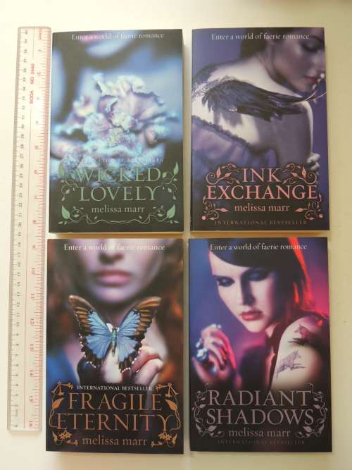 Faerie Romance Series: Wicked Lovely,Ink Exchange,Fragile Eternity,Radiant Shadows - Melissa Marr x4