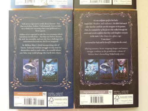 Faerie Romance Series: Wicked Lovely,Ink Exchange,Fragile Eternity,Radiant Shadows - Melissa Marr x4