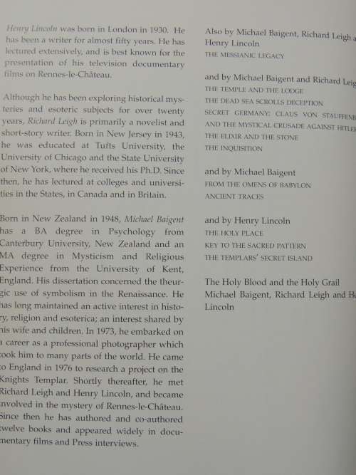 The Holy Blood And The Holy Grail - Illustrated Edition With Exclusive New MaterialMichael Baigent,