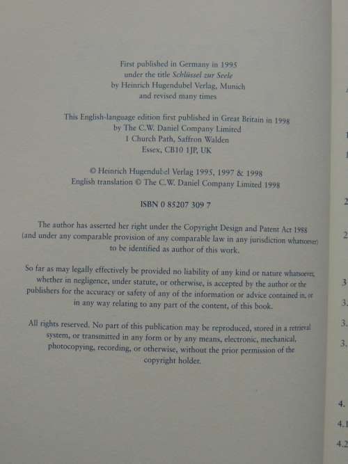Keys To the Soul: A Workbook for Self-Diagnosis Using the Bach Flowers - Mechthild Scheffer