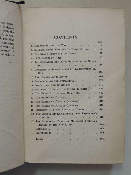 The Grand Fleet 1914-16, Its Creation, Development & Work - Admiral Viscount Jellicoe of Scapa -1919