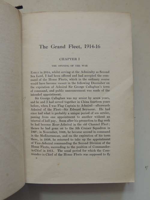 The Grand Fleet 1914-16, Its Creation, Development & Work - Admiral Viscount Jellicoe of Scapa -1919