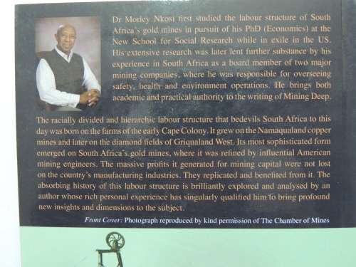 Mining Deep, the Origins of the Labour Structure in South Africa - Morley Nkosi