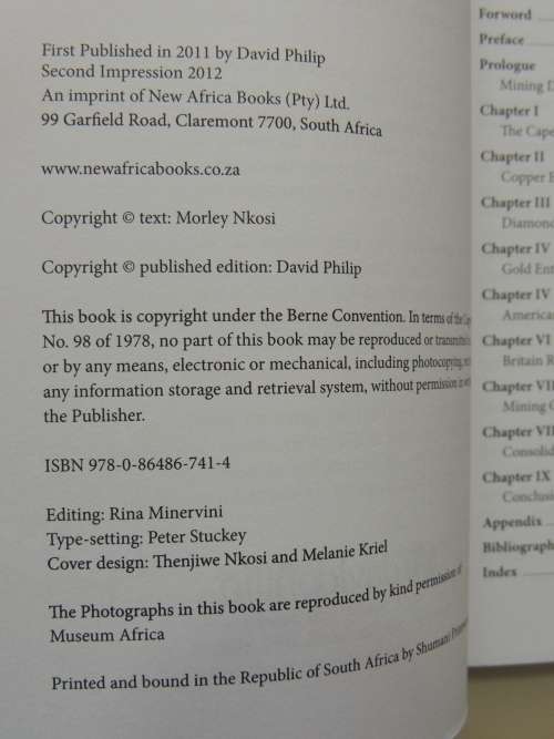 Mining Deep, the Origins of the Labour Structure in South Africa - Morley Nkosi
