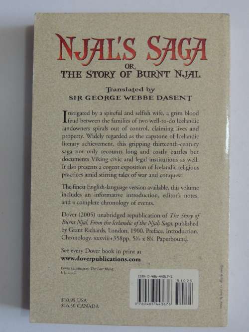 Njal`s Saga, Or The Story of Burnt Njal - Tr. Sir George Webbe Dasent