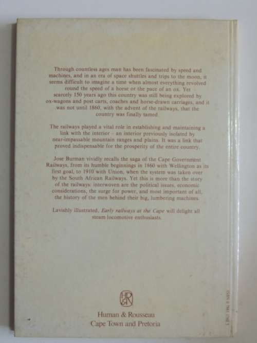 Early Railways at the Cape- Jose Burman