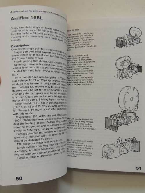Motion Picture Camera Data - David W Samuelson - Media Manual