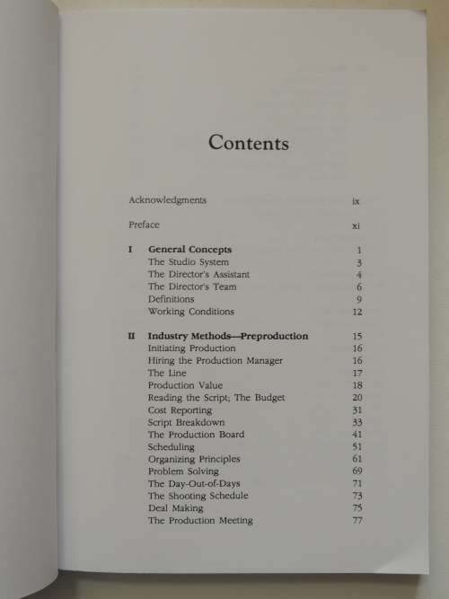 The Film Director`s Team, Practical Guide for Production Managers, Assistant Directors & All Filmmak